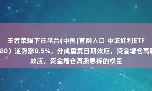 王者荣耀下注平台(中国)官网入口 中证红利ETF招商（515080）逆势涨0.5%，分成重复日期效应，资金增仓高股息标的权臣